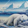 Bear Sleeping Diamond Painting
