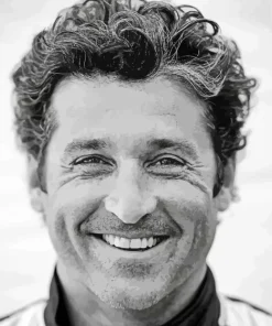 Black And White Patrick Dempsey Diamond Painting
