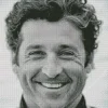 Black And White Patrick Dempsey Diamond Painting