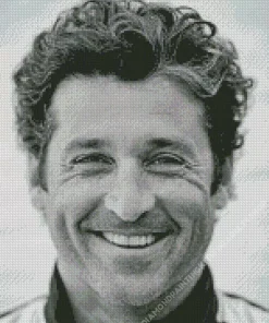 Black And White Patrick Dempsey Diamond Painting