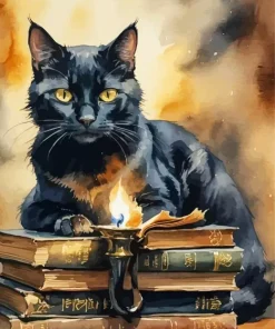 Black Cat Diamond Painting