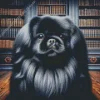 Black Pekingese Dog Diamond Painting