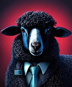 Black Sheep Diamond Painting