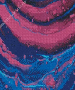 Blue And Pink Art Diamond Painting