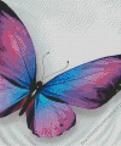 Blue And Purple Butterfly Diamond Painting