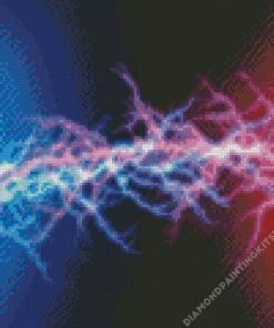 Blue And Purple Lightning Diamond Painting