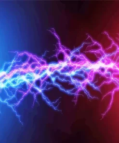 Blue And Purple Lightning Diamond Painting