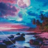 Blue And Purple Sunset Diamond Painting