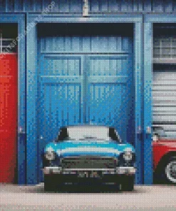 Blue And Red Cars Diamond Painting