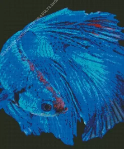 Blue Betta Fish Diamond Painting