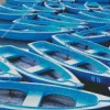Blue Boats Diamond Painting