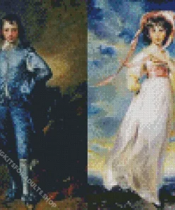 Blue Boy And Pink Girl Diamond Painting