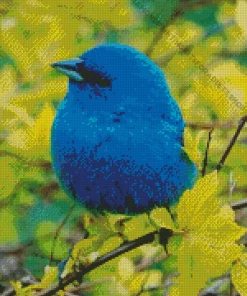 Blue Canary Bird Diamond Painting