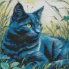 Blue Cat Art Diamond Painting