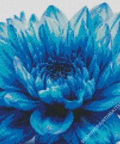 Blue Chrysanthemum Diamond Painting