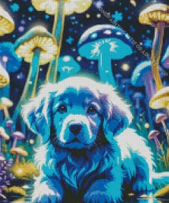 Blue Dog Animal Diamond Painting