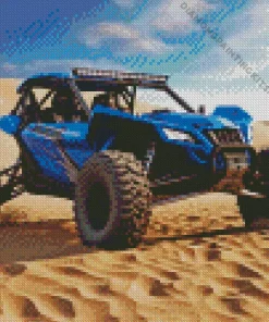 Blue Dune Buggy Diamond Painting