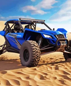 Blue Dune Buggy Diamond Painting