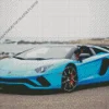 Blue Lamborghini Diamond Painting