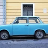 Blue Trabant Car Diamond Painting
