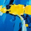 Blue Yellow Art Diamond Painting