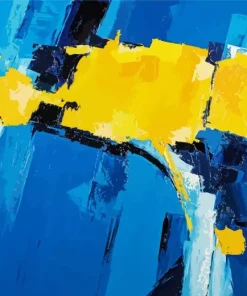 Blue Yellow Art Diamond Painting