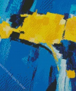Blue Yellow Art Diamond Painting