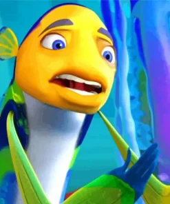 Blue Yellow Fish Oscar Diamond Painting