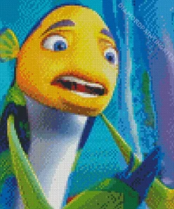 Blue Yellow Fish Oscar Diamond Painting