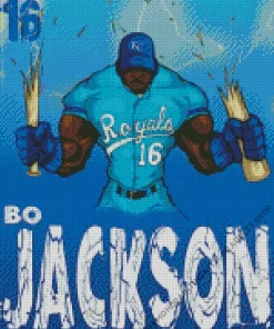 Bo Jackson Poster Diamond Painting