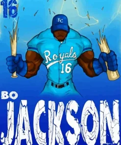 Bo Jackson Poster Diamond Painting