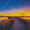 Boardwalk Sunset Diamond Painting