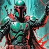 Boba Fett Illustration Diamond Painting