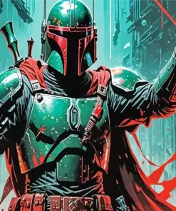 Boba Fett Illustration Diamond Painting