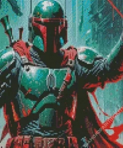Boba Fett Illustration Diamond Painting