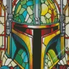 Boba Fett Stained Glass Diamond Painting
