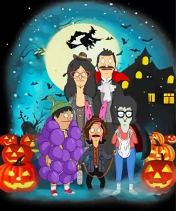 Bobs Burgers Halloween Diamond Painting