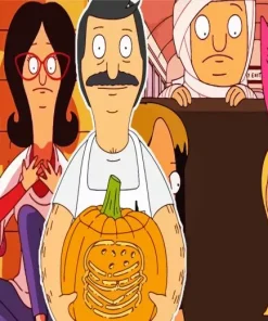 Bobs Burgers Pumpkin Diamond Painting