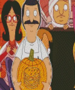 Bobs Burgers Pumpkin Diamond Painting