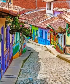 Bogota Colorful Houses Diamond Painting