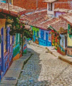 Bogota Colorful Houses Diamond Painting