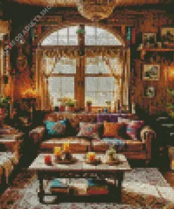 Bohemian Cabin Diamond Painting