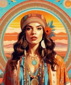 Bohemian Girl Diamond Painting