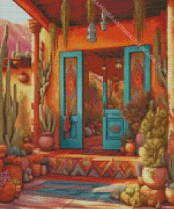 Boho House Art Diamond Painting