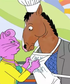 Bojack And Princess Carolyn Diamond Painting