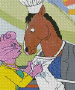 Bojack And Princess Carolyn Diamond Painting