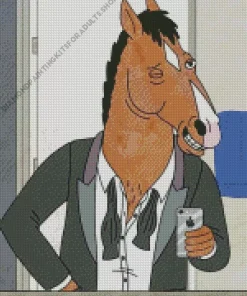 Bojack Horseman In Suit Diamond Painting