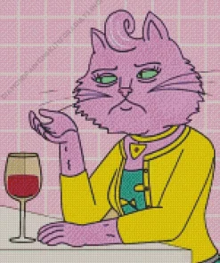 Bojack Horseman Princess Carolyn Diamond Painting