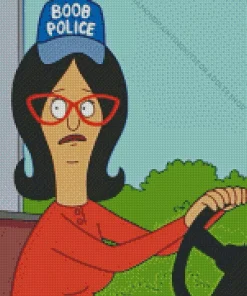 Boob Police Hat Bobs Burgers Diamond Painting