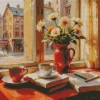 Books And Coffee Diamond Painting